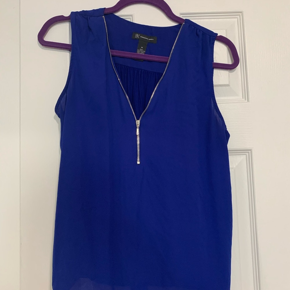 INC International concepts sleeveless blouse